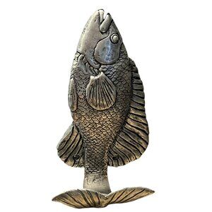 Metal COAT HOOK Fish Hook Tail Metal No Hardware Unique Fisherman Fishing